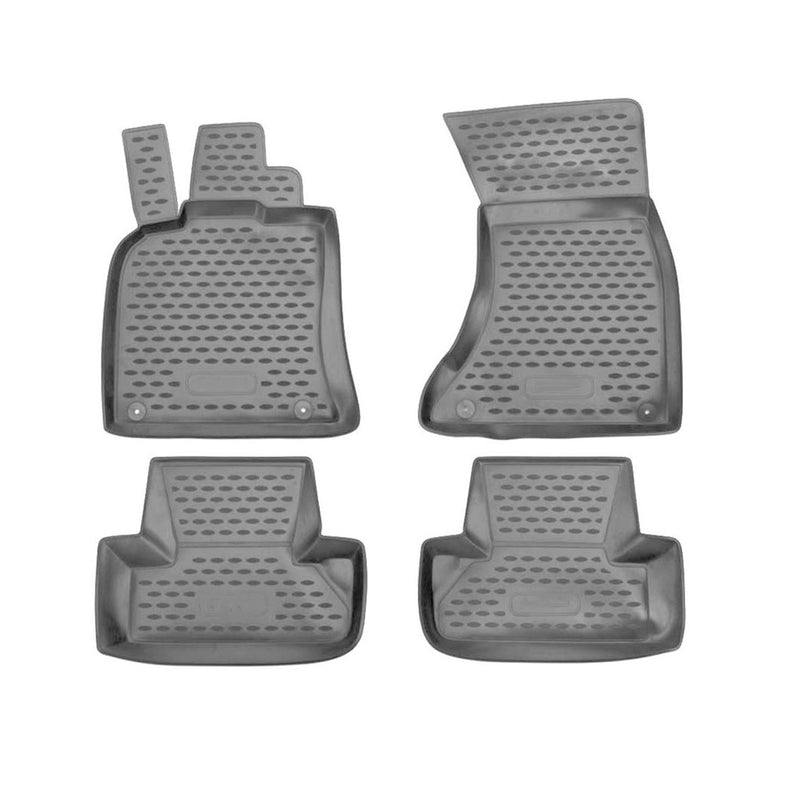 OMAC 3D Tapis de sol pour Audi Q5 8RB 2008-2017 caoutchouc TPE Gris