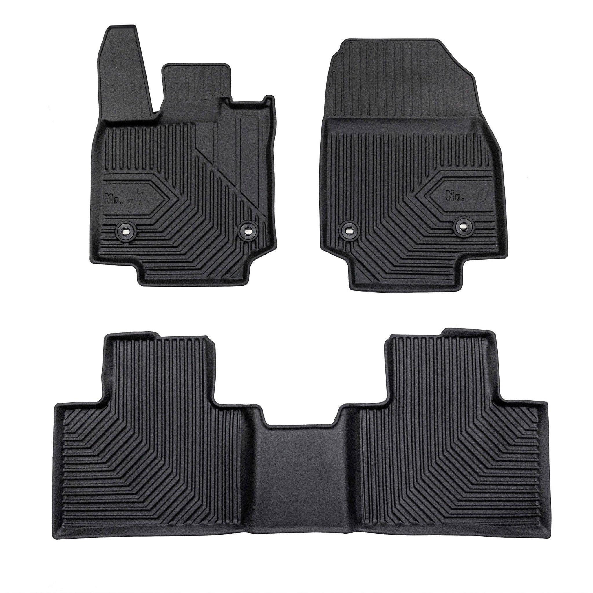 Tapis de Sol de Voiture pour Lexus RX V 2023-2026 TPE Antidérapant Noir 3Pcs