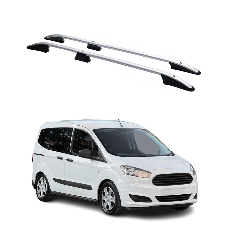 Barres de toit longitudinales pour Ford Transit Tourneo Courier 2014-22 L1 Gris