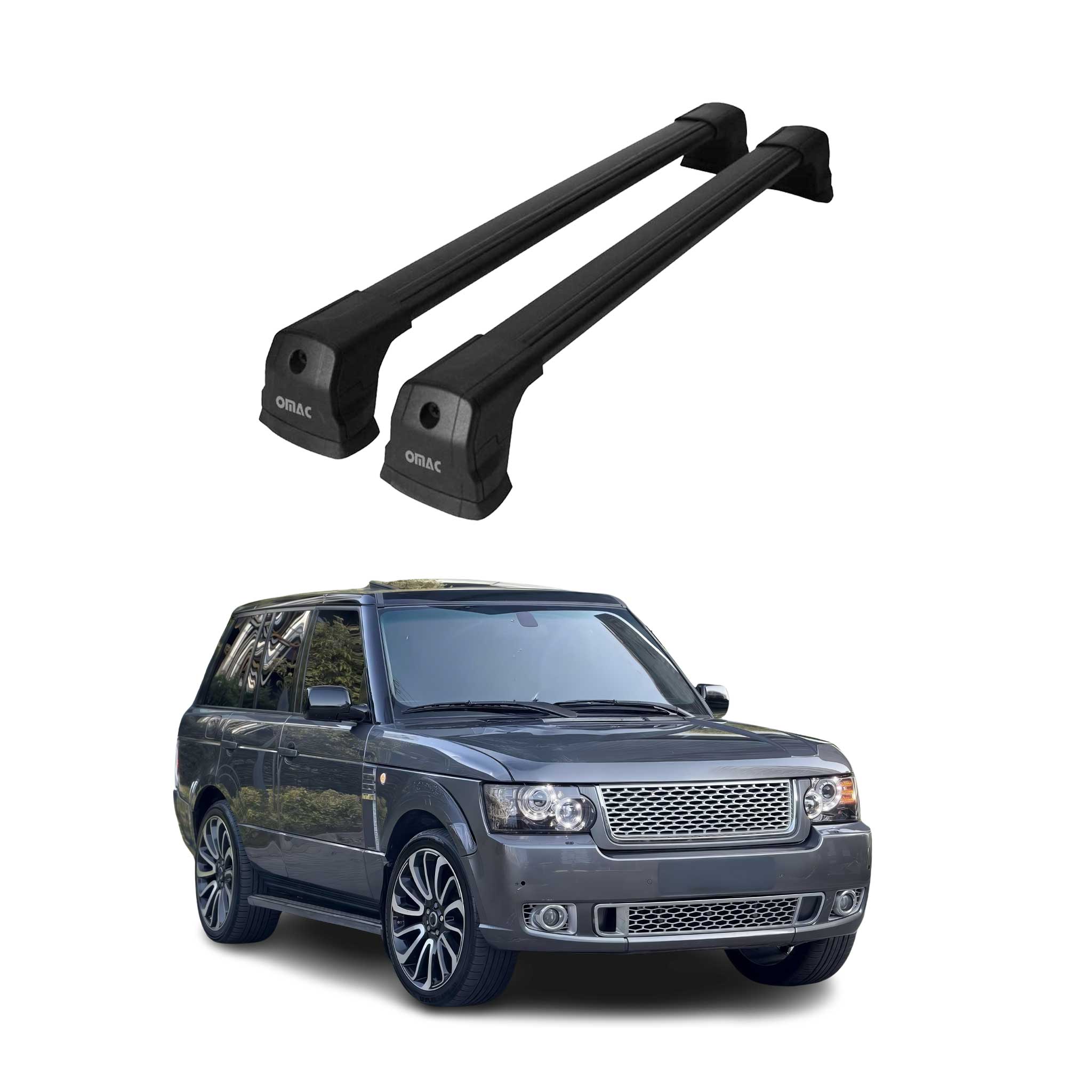 Barres De Toit Transversales pour Land Rover Range Rover Vogue 2002-2012 Noir 2x