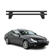 Menabo Barres de toit Transversales pour Mercedes CLS C219 2004-2010 Alu Noir
