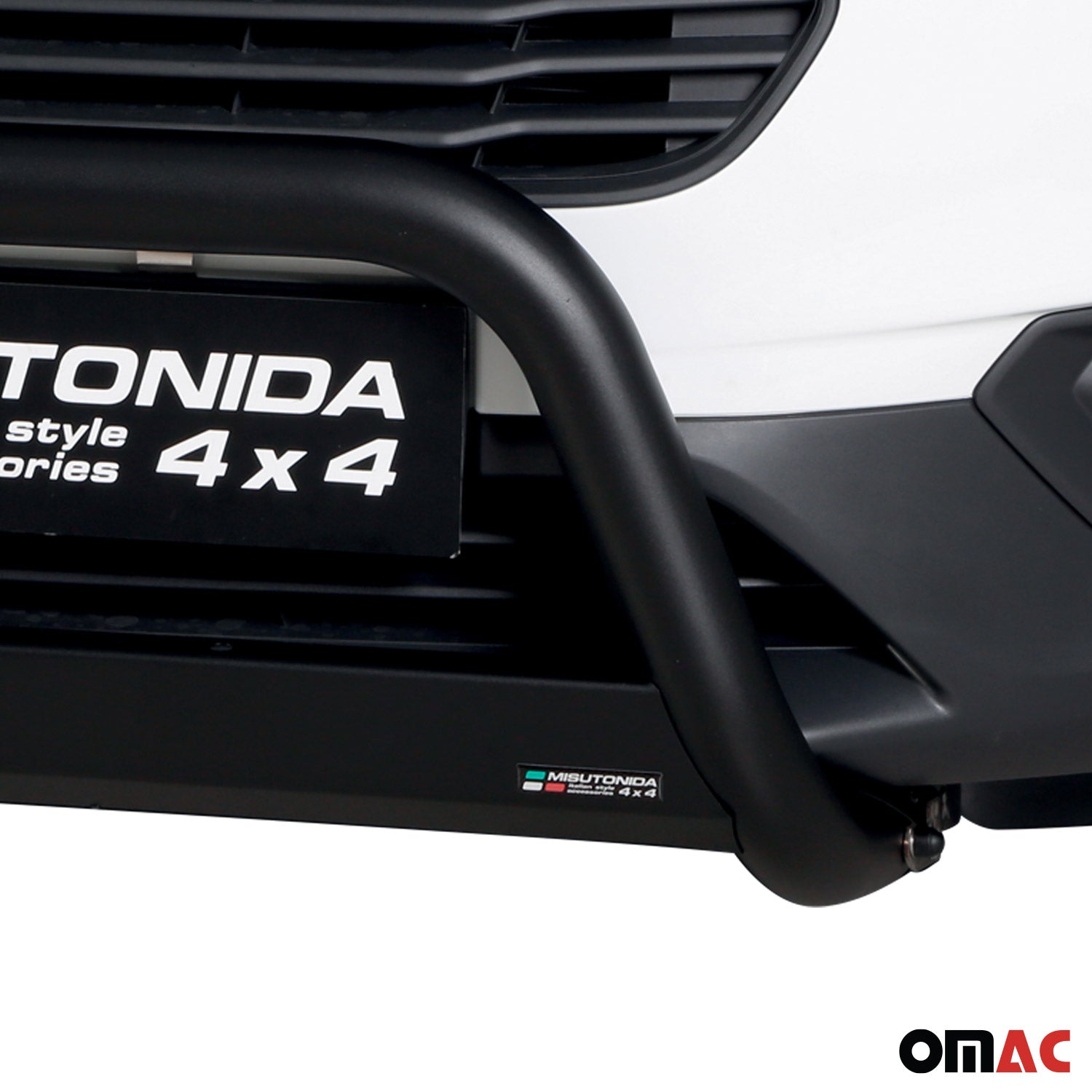 Pare-buffle Avant pour Ford Transit Courier 2018-2025 63 mm en Acier Noir