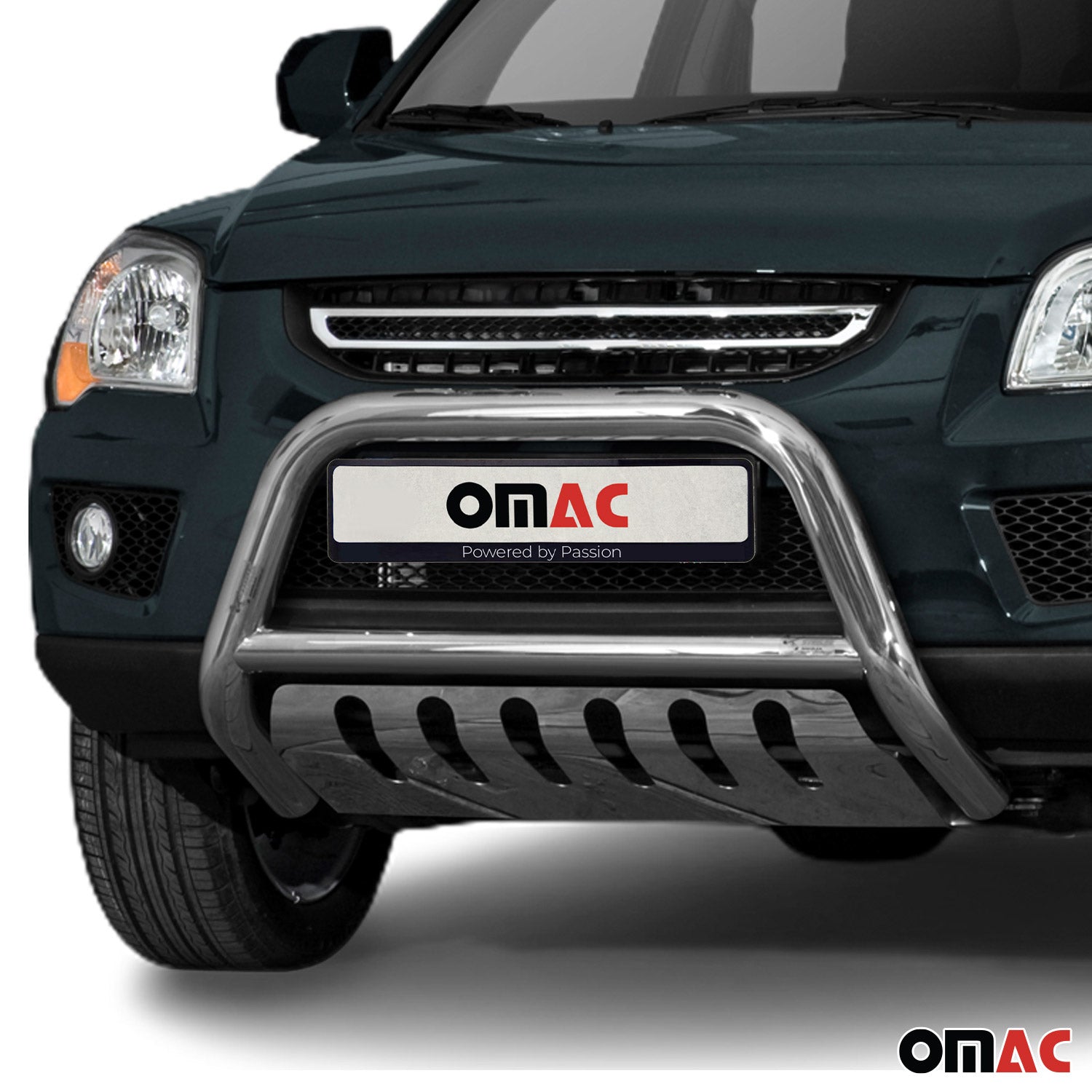 Pare-Buffle Avant Pour Kia Sportage 2008-2010 en Acier Inox Argent