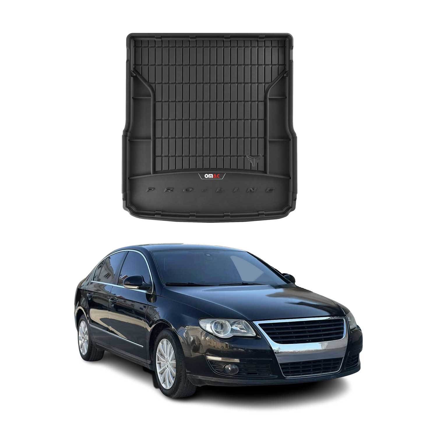 Tapis De Coffre Pour VW Passat B6 Variant 2005-2010 TPE Noir