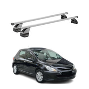 Barres de toit transversales pour Peugeot 307 2001-2009 Acier Gris