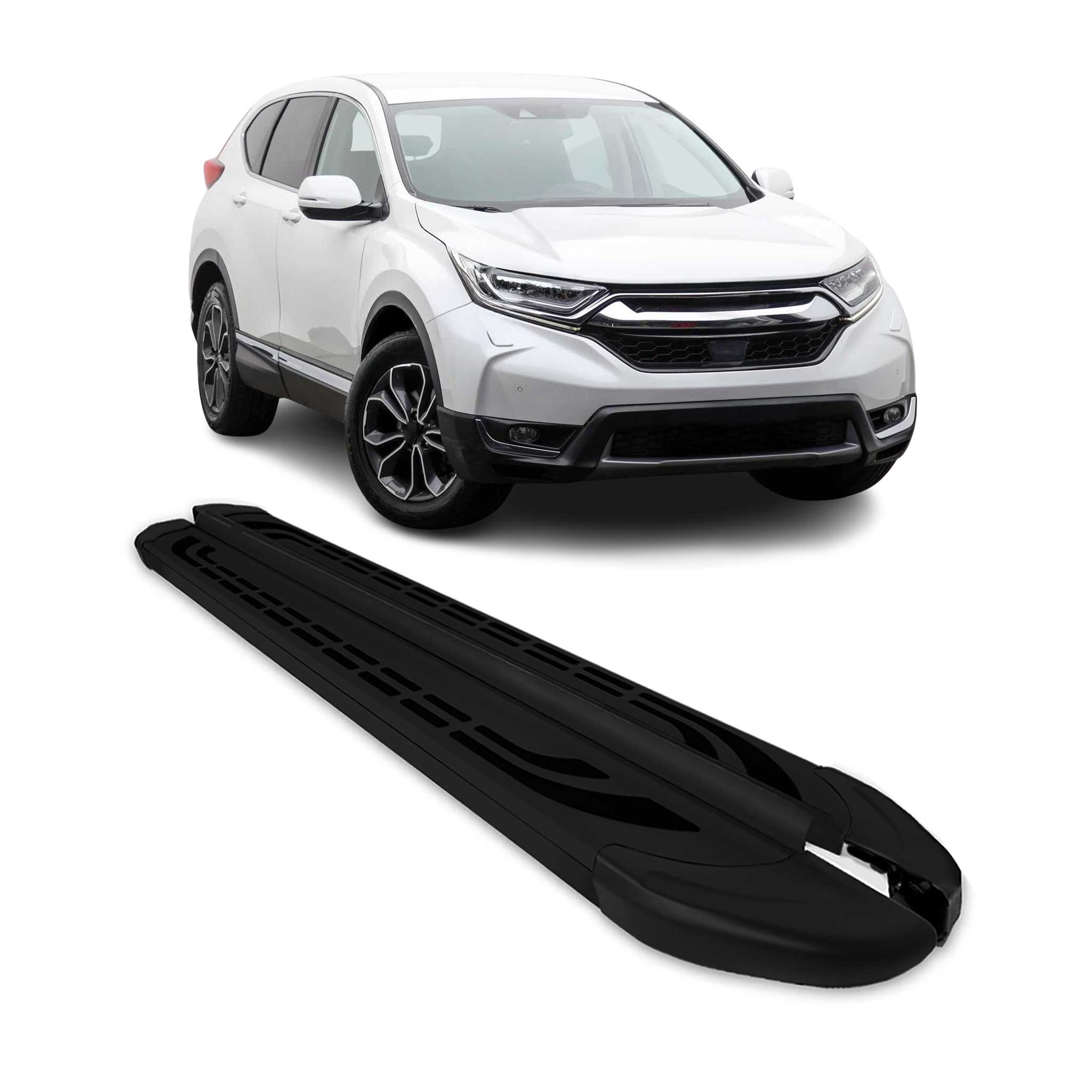Marchepieds Latéraux pédale pour Honda CR-V 2017-2021 Aluminium Noir 2Pcs