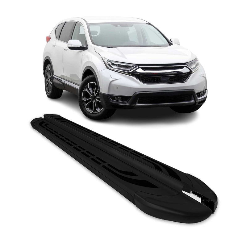 Marchepieds Latéraux pédale pour Honda CR-V 2016-2021 Aluminium Noir 2Pcs