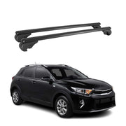 Barres de toit Transversales pour Kia Stonic 2017-2026 Aluminium Noir