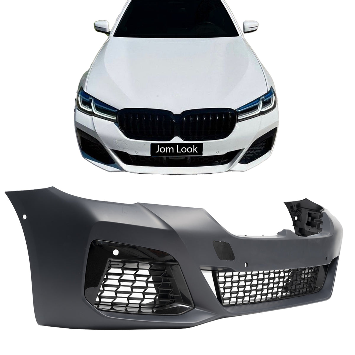 JOM Pare-choc Avant pour BMW Série 5 (G30) 2020- Restylage Polypropylène