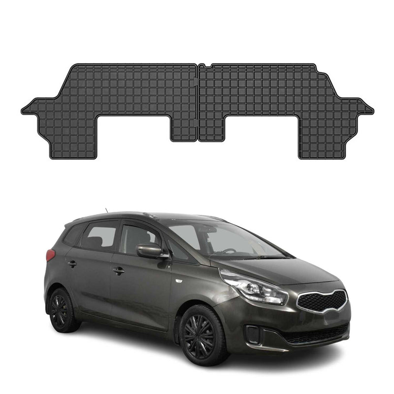 Tapis de Sol pour Kia Carens 2013-2019 Caoutchouc Noir