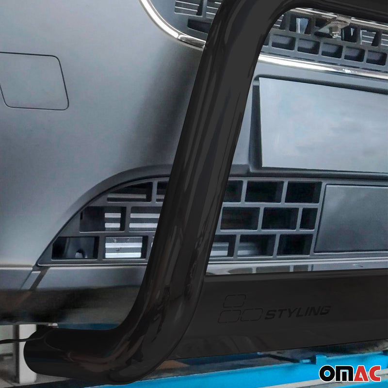 Pare-buffle Avant pour VW T6.1 Transporter 2019-2024 63mm en Acier Noir