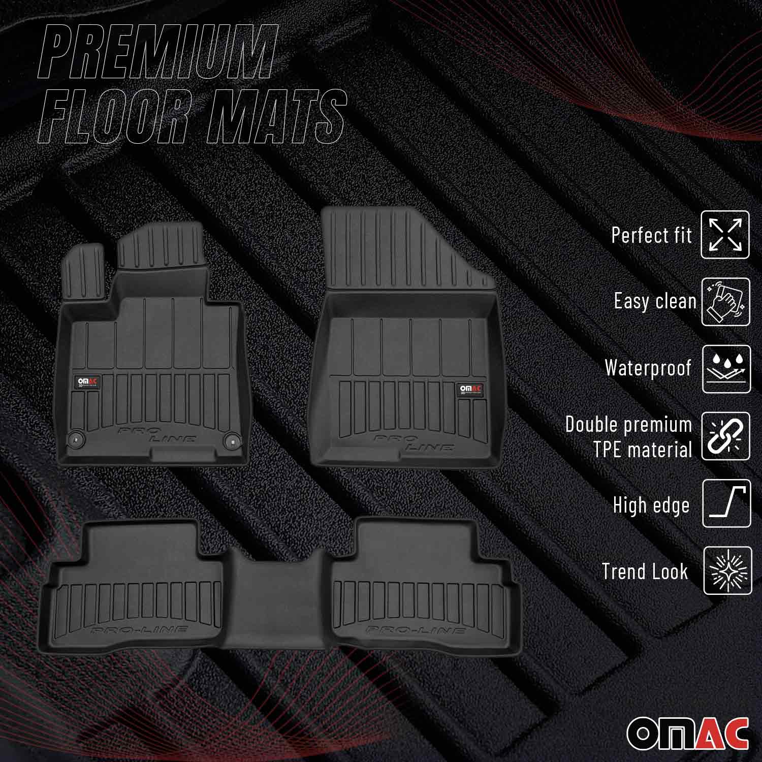 OMAC Tapis de sol en caoutchouc pour KIA Sportage Hybrid 2023-2026 Premium