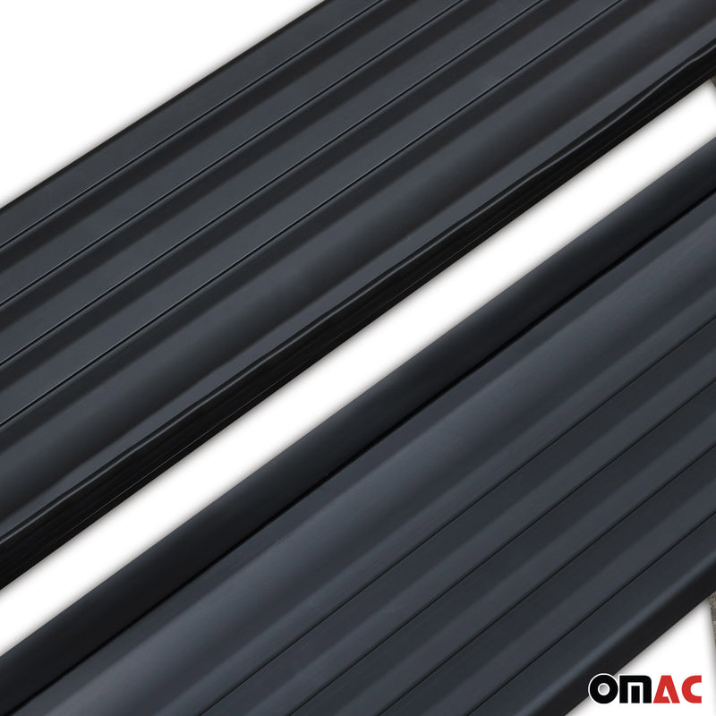 Marchepieds Latéraux pour Dacia Duster II 2018-2023 Aluminium Noir 2 Pcs