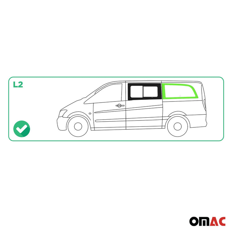 Vitre de Porte pour Mercedes Vito W639 2003-2014 L2 Arrière Gauche Verre fixe