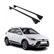 Barres de toit Transversales pour Hyundai i20 2014-2020 Fer Noir
