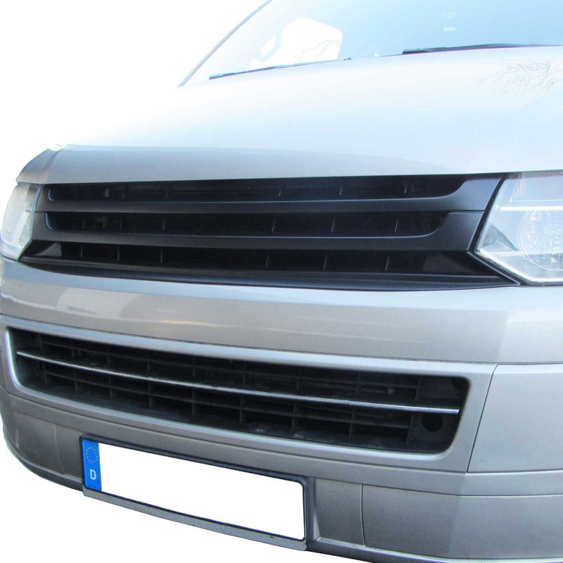 Calandre JOM Pare-chocs avant pour Volkswagen T5 Facelift 2009-2015 ABS Noir 1x