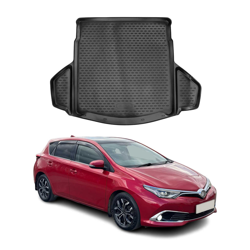 Tapis de Coffre pour Toyota Auris 2012-2015 TPE Noir