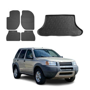 Kit Tapis de sol et coffre pour Land Rover Freelander 1998-2007 TPE Noir