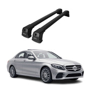 Barres de toit transversales pour Mercedes Classe E W213 2017-2020 Pre-FL noir