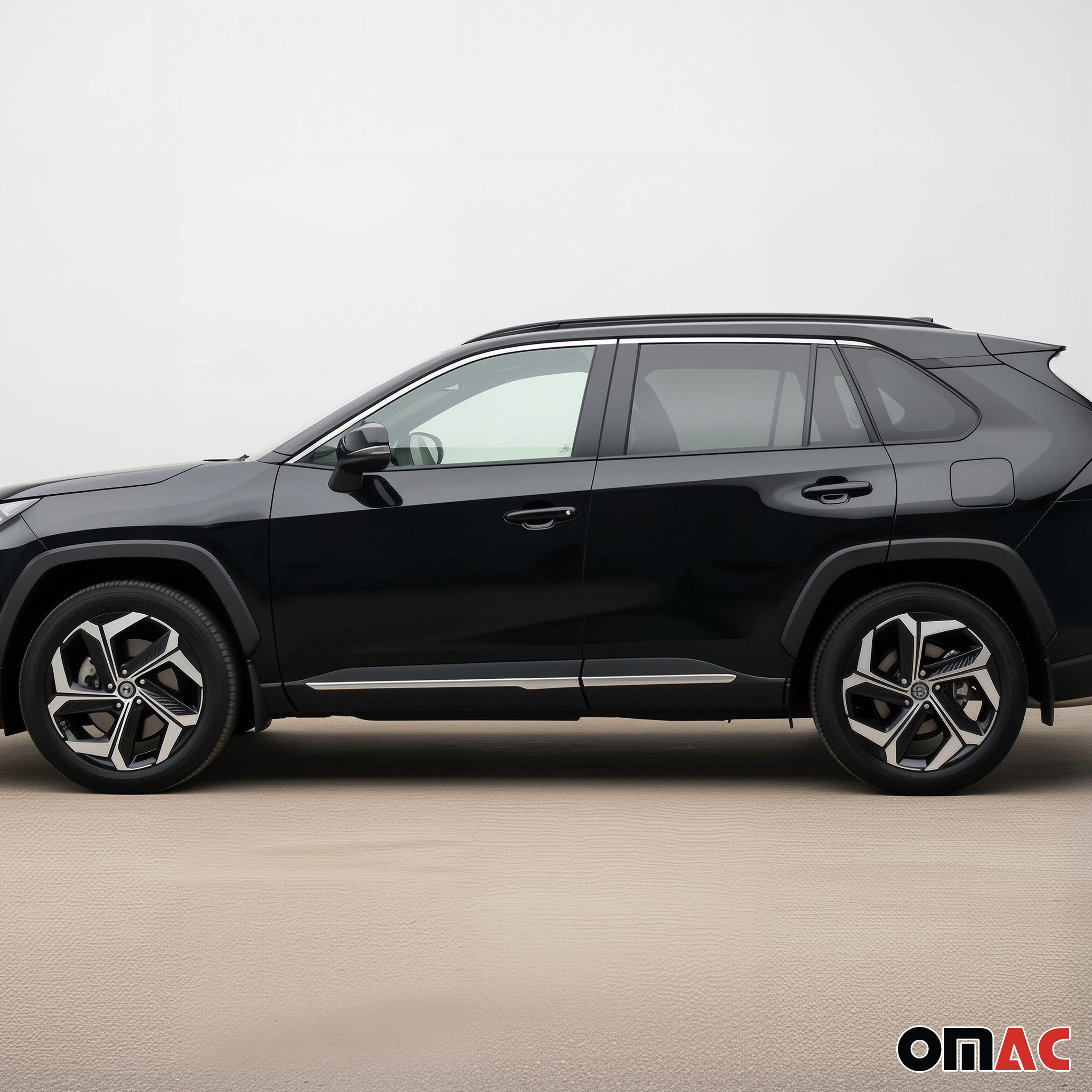 Bandes latérales de porte pour Hyundai Tucson 2022-2025 4Pcs en Acier Silver