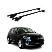 Tiger Barres de toit transversales pour VW Tiguan II Allspace 2016-2020 Noir