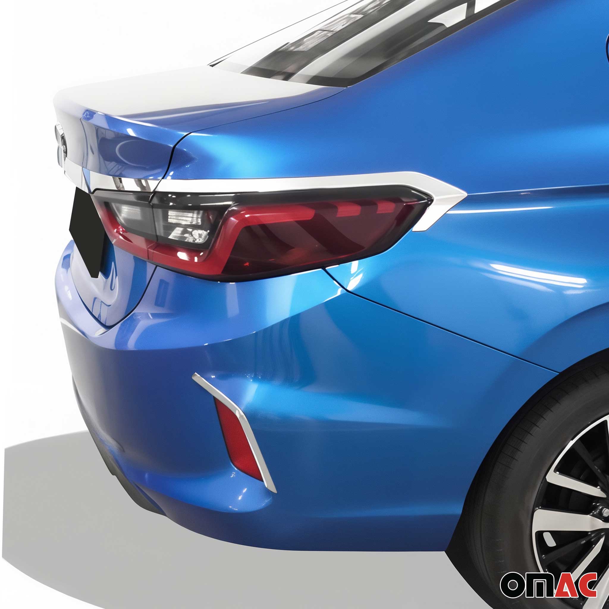 Baguettes de garniture arrière pour Honda City 2021-2025 3Pcs Silver