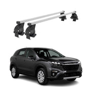Barres de toit transversales pour Suzuki SX4 S-Cross 2016-2021 Acier Gris