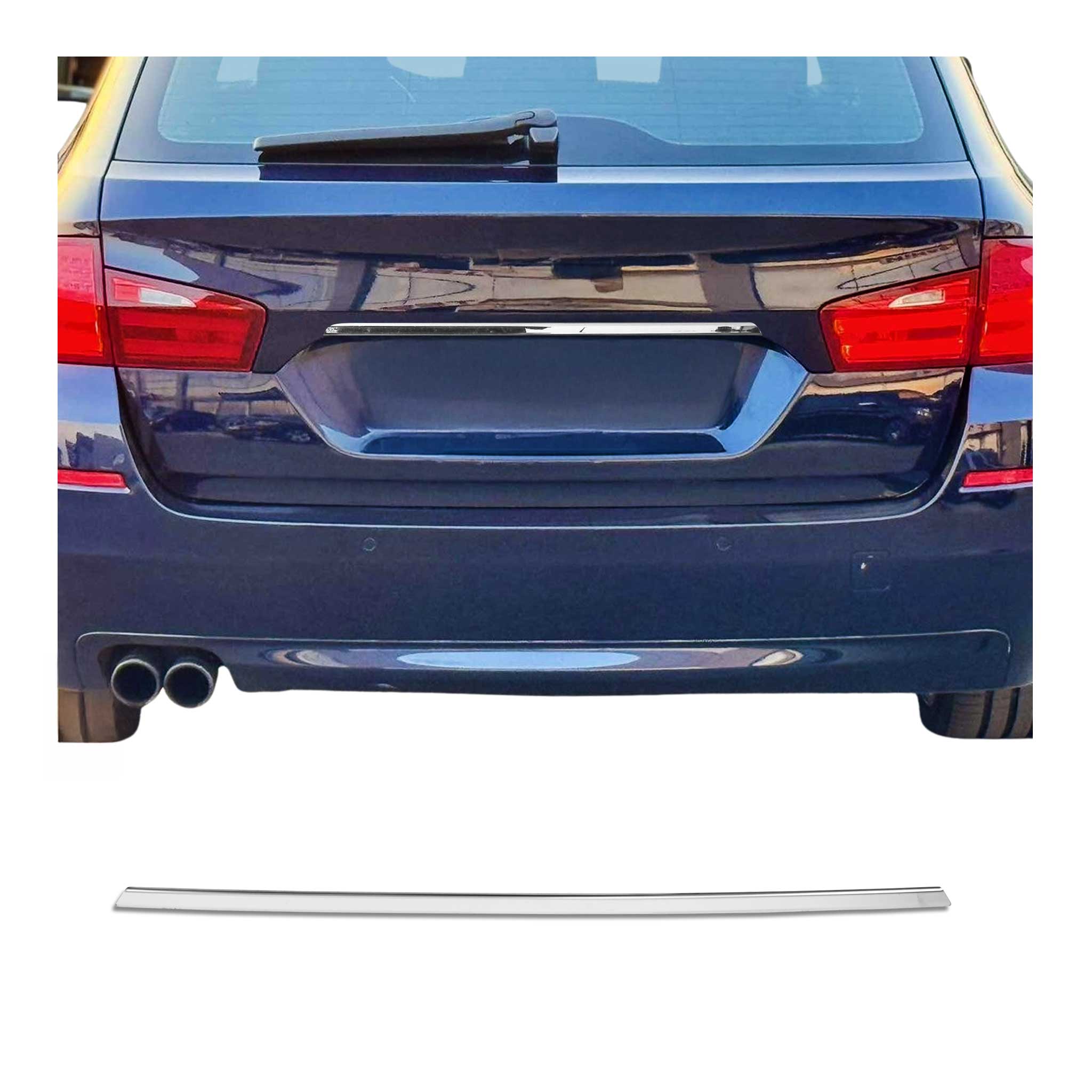 Couvercle de poignée de hayon pour BMW Série 5 F11 2009-2017 acier inox Chromé