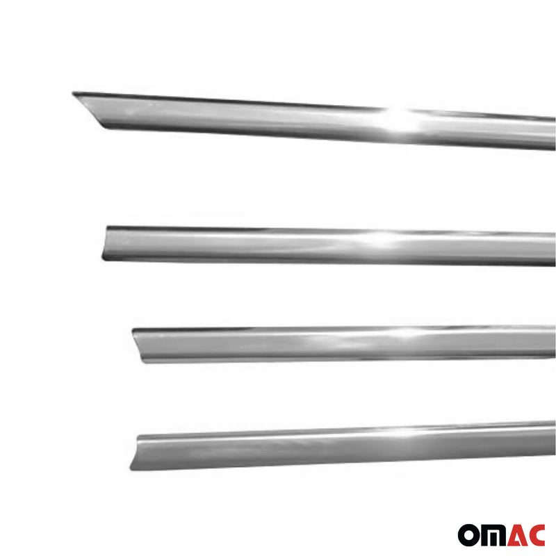 Baguettes pour contour Latérales pour Toyota Corolla 2002-2007 Acier inox Chromé