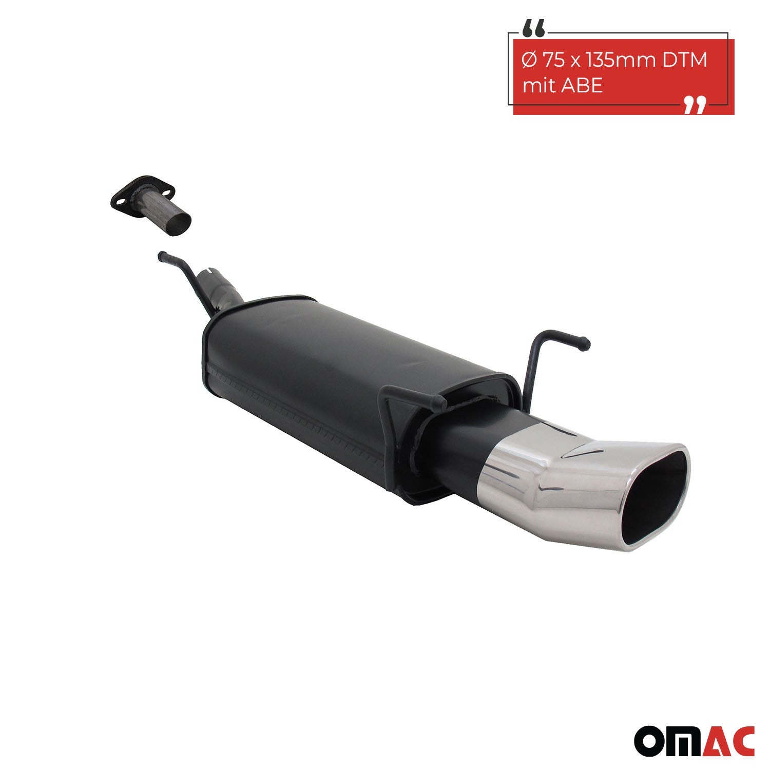 Échappement arrière sport Novus pour Opel Astra G Hayon 135x75mm DTM avec ABE