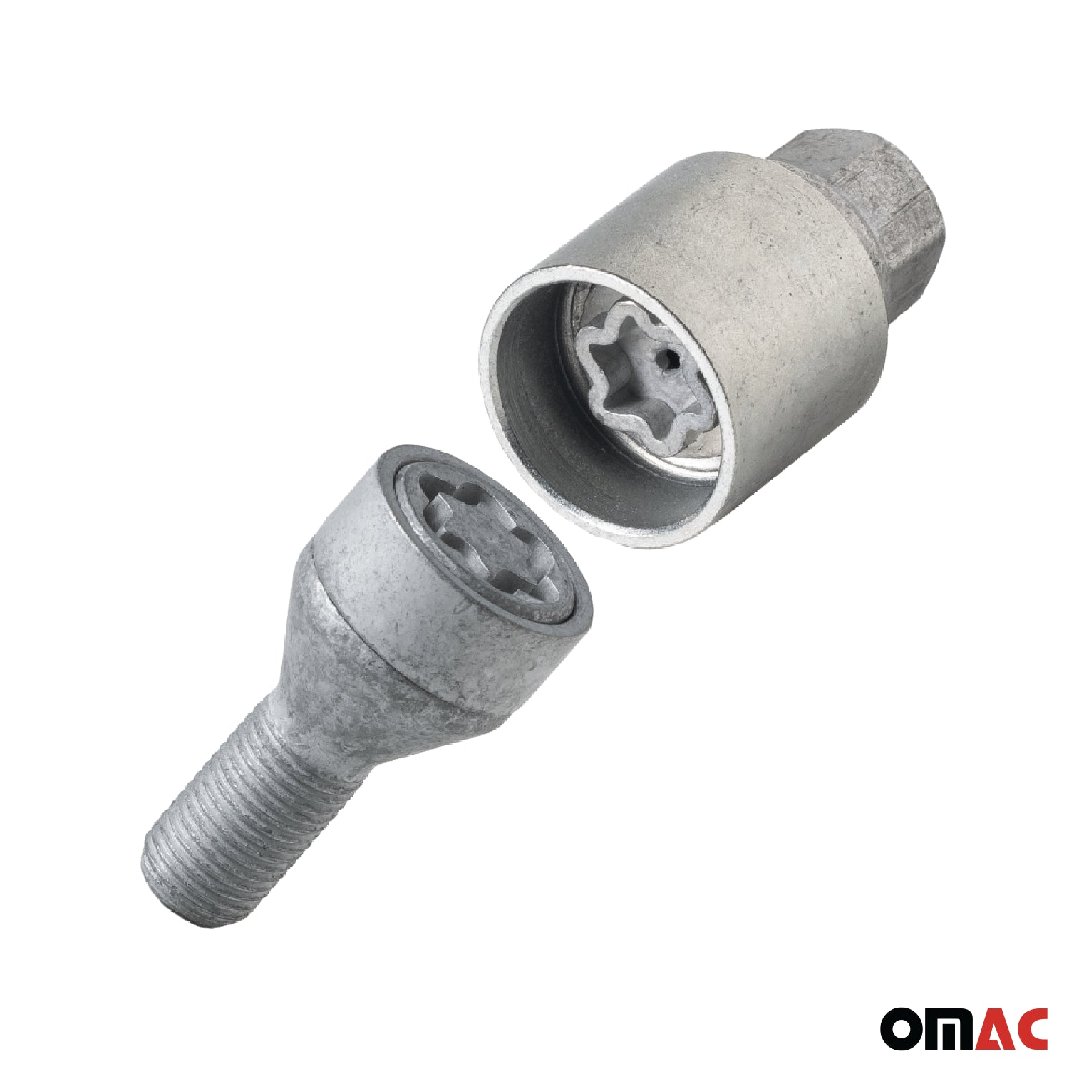 Vis de roue antivol pour Fiat 500 Elettrica dès 2021 Gris lot de 4 M12X1,25