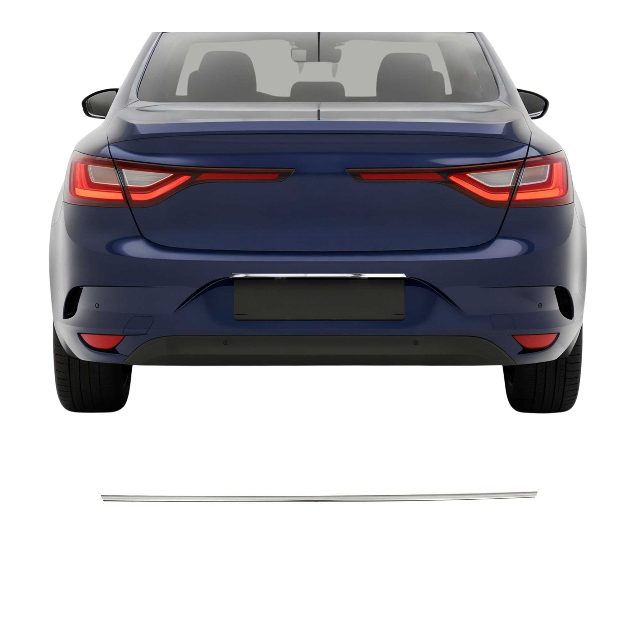 Poignée de Coffre Arrière pour Renault Megane IV 2016-2019 acier inox