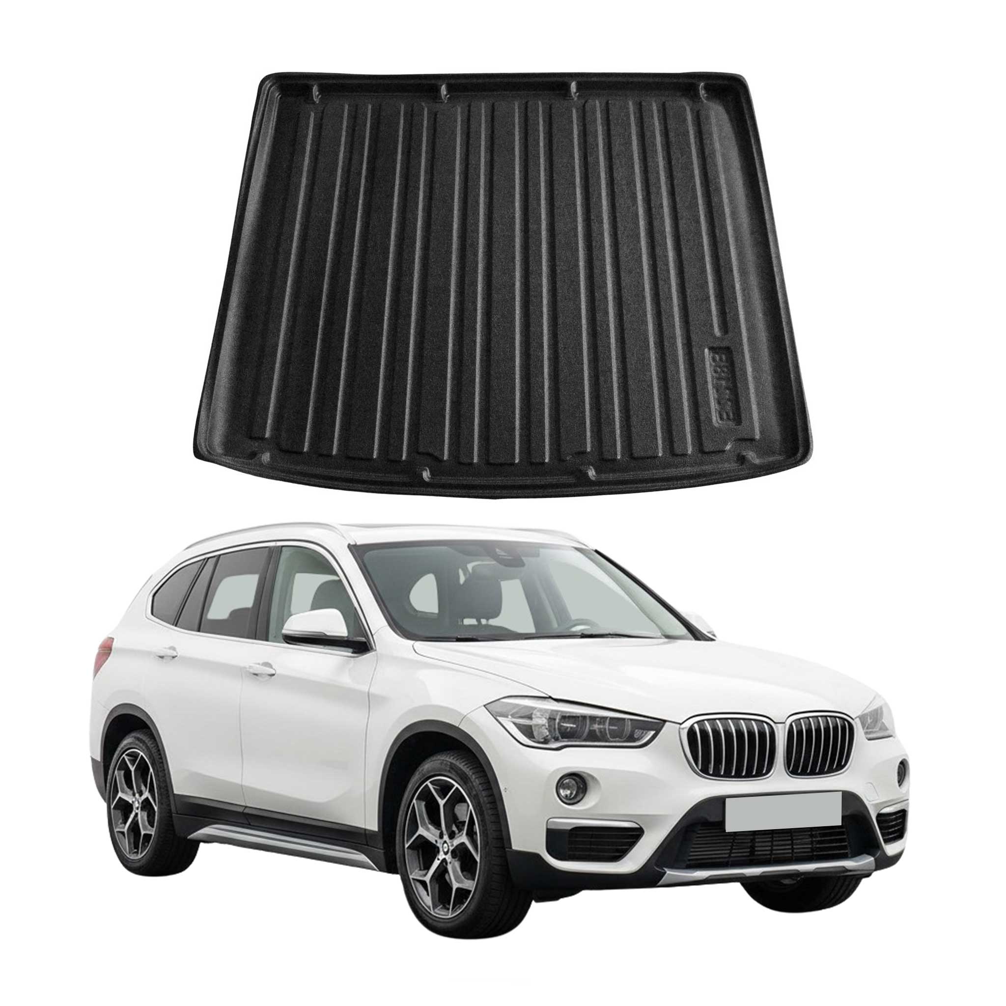 Tapis de coffre pour BMW X1 F48 2016-2022 caoutchouc TPE Noir