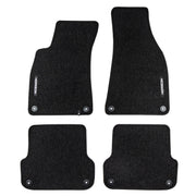 Tapis de sol pour Audi A4 B6 2000-2006 / A4 B7 2004-2008 Velours Noir 4Pcs
