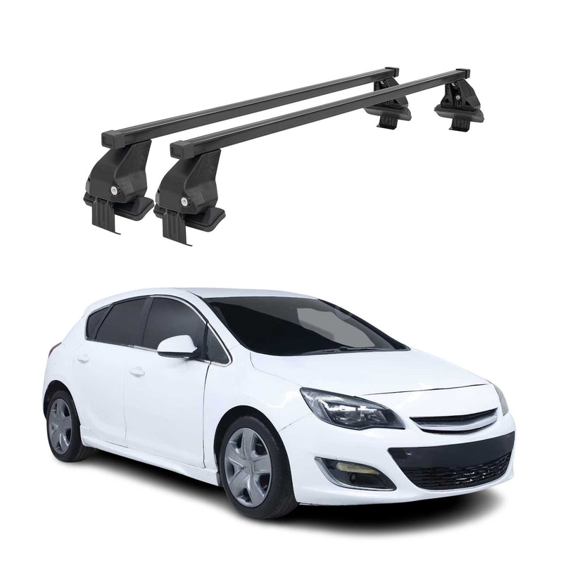 Barres Transversales Menabo pour Opel Astra J 2010-2016 Noir