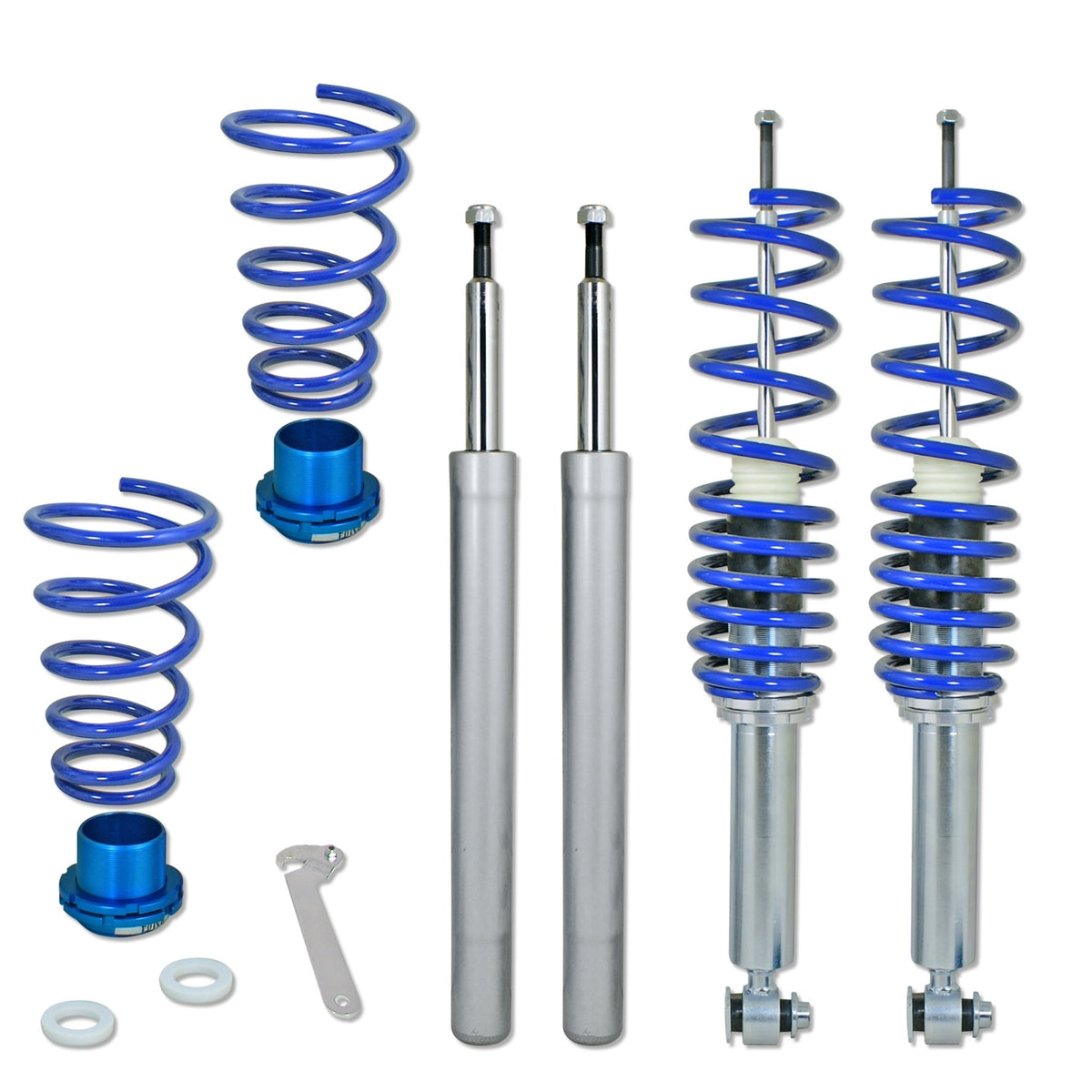 JOM BlueLine Combinés Filetés pour BMW E34 Berline 518i 520i (D14/M14) 1990-1995