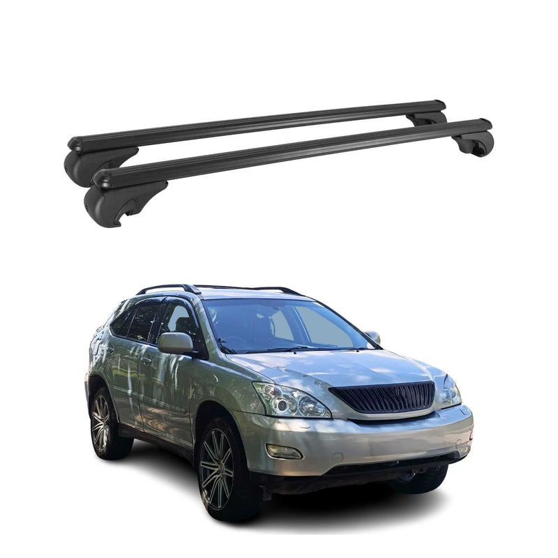 Barres de toit Transversales pour Lexus RX 300 400 2003-2009 Aluminium Noir