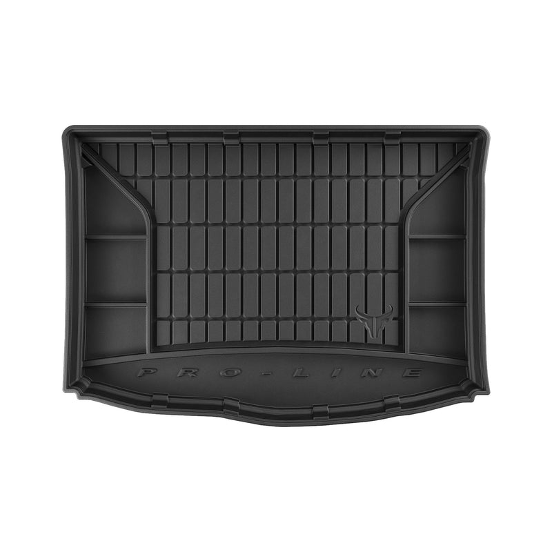 OMAC Tapis de coffre caoutchouc pour Alfa Romeo Mito 2008-2018 Noir Premium