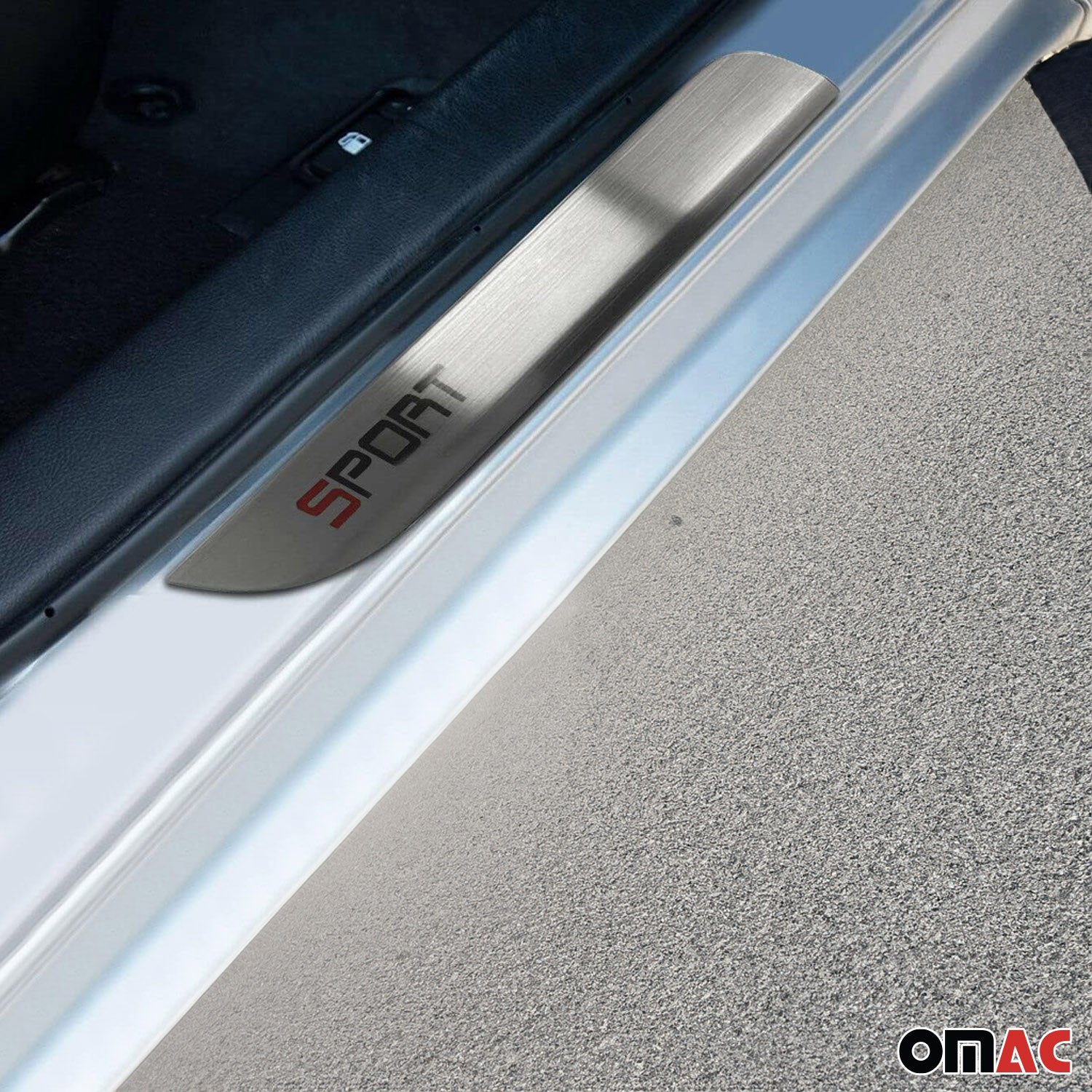 Couverture de Seuil de porte pour Opel Crossland X 2017-2024 inox chromé 2Pcs