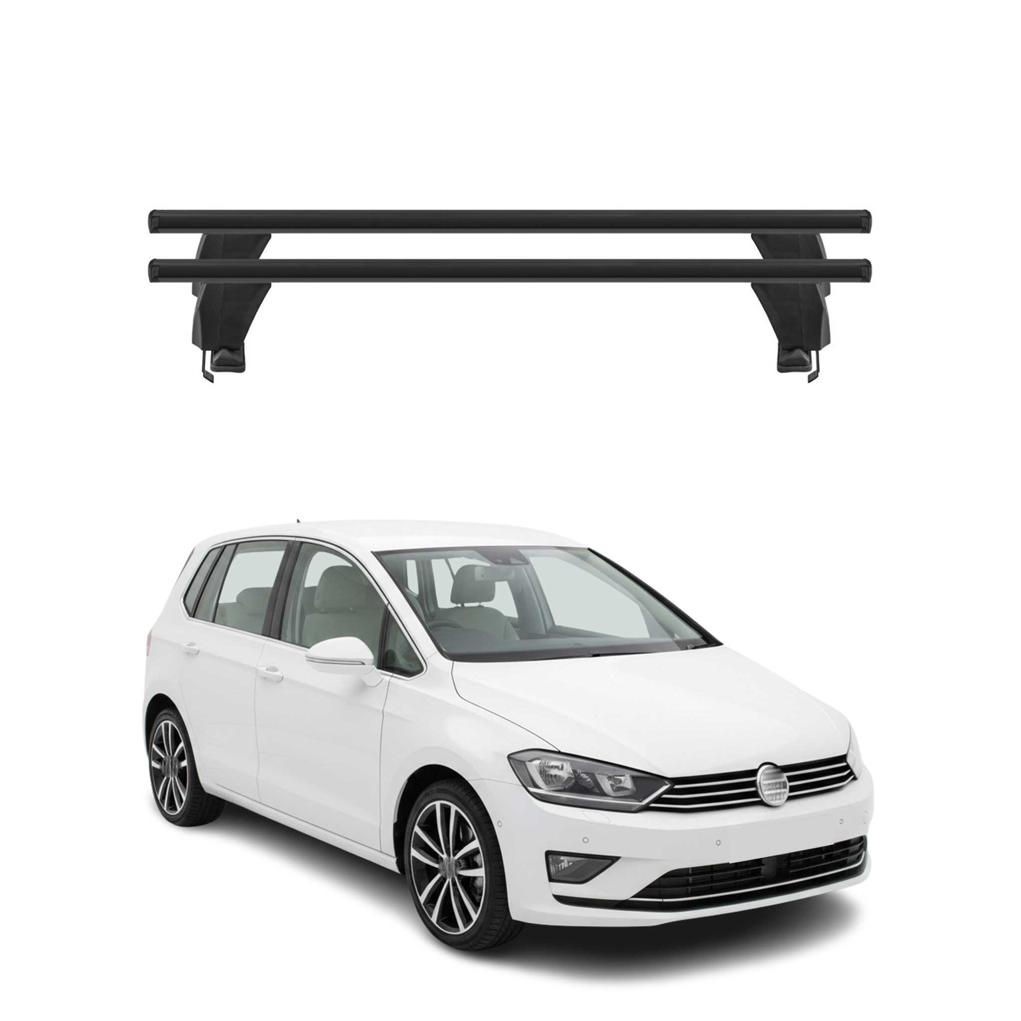 Menabo Barres de toit Transversales pour VW Golf VII Sport Van 2014-2019 Alu ABE