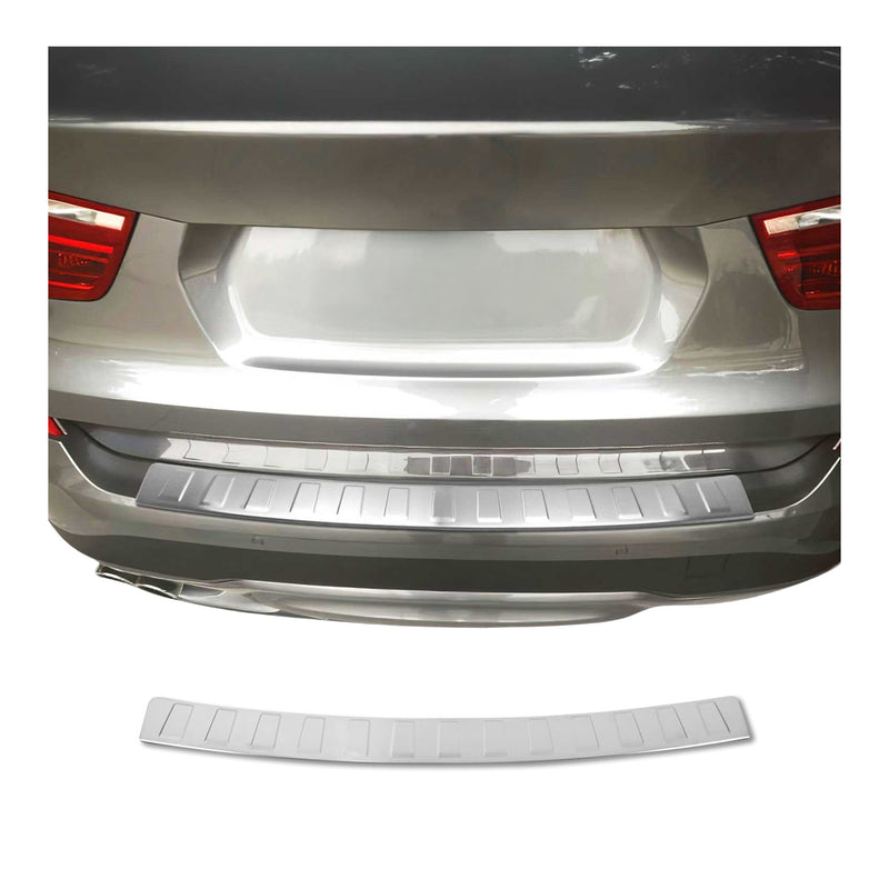 Protection seuil de pare-chocs arriére pour BMW X3 F25 2010-2017 Brossé Acier
