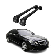 Barres de toit transversales pour Mercedes Classe E W212 Berline 2010-2016 Noir