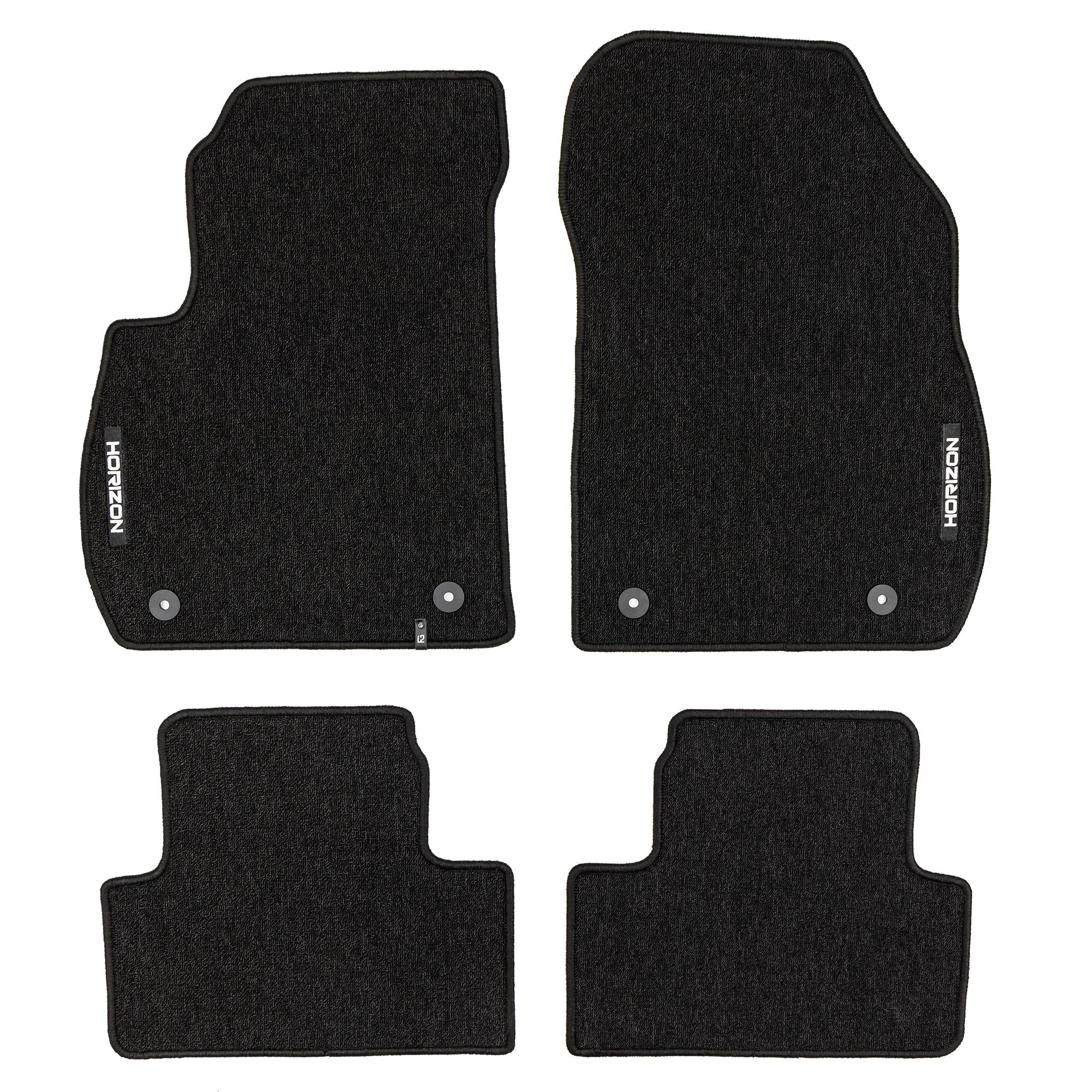 Tapis de Sol de Voiture pour Opel Zafira C 2012-2019 Velours Imperméable 4Pcs