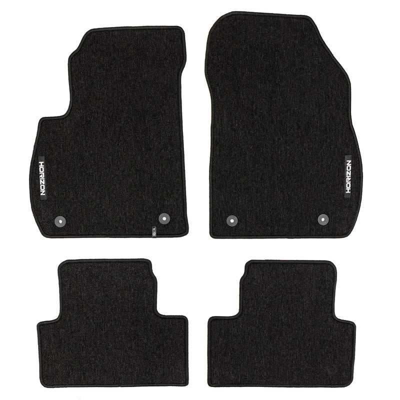 Tapis de Sol de Voiture pour Opel Zafira C 2012-2019 Velours Imperméable 4Pcs