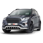 Pare-Buffle Avant Pour Ford Kuga II 2017-2019 Facelift Argent Acier Inoxydable