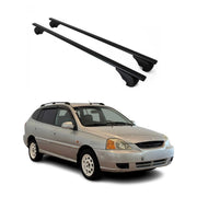 Barres de toit Transversales pour Kia Rio 2002-2005 Break Fer Noir