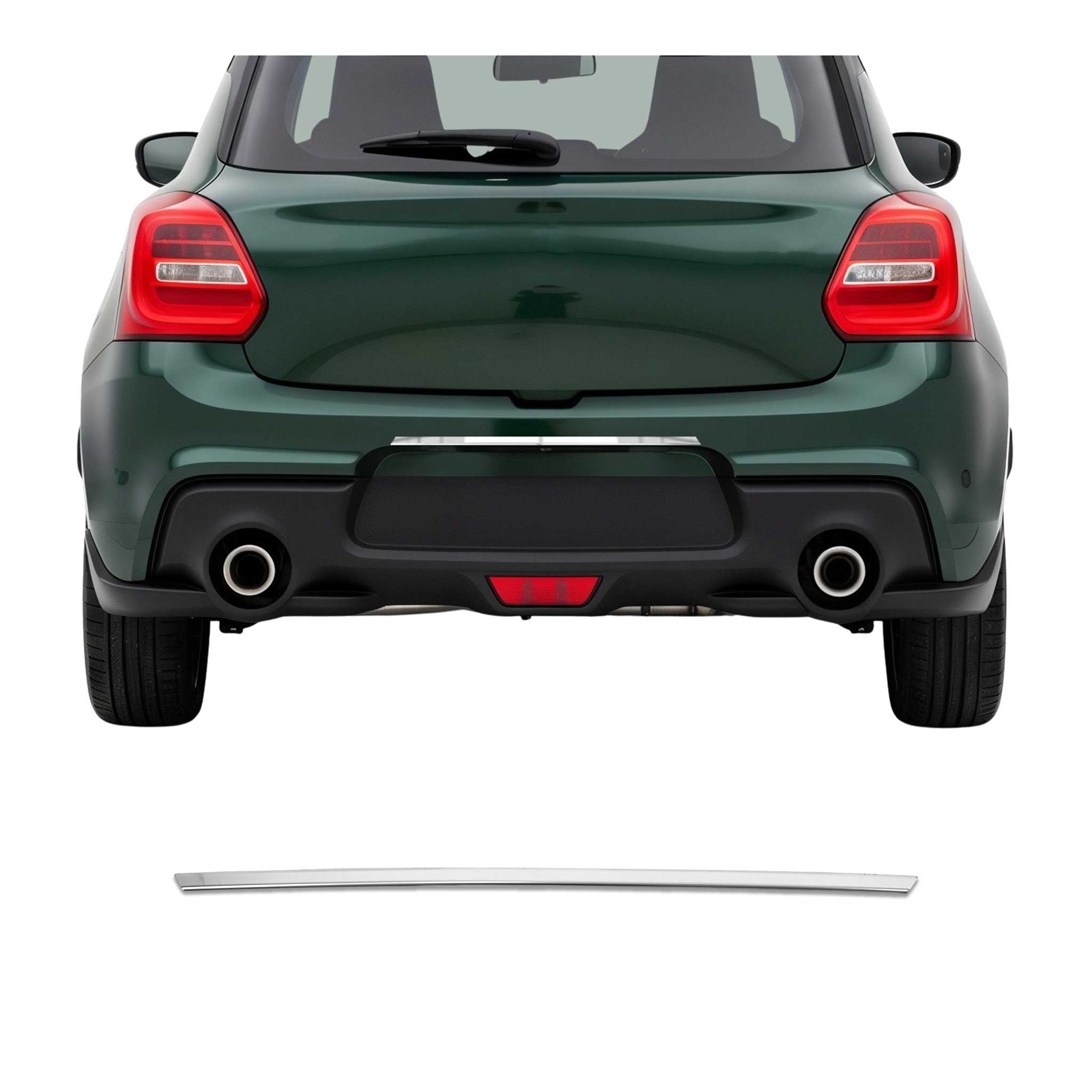 Garniture de Hayon Coffre pour Suzuki Swift 2017-2024 acier inox