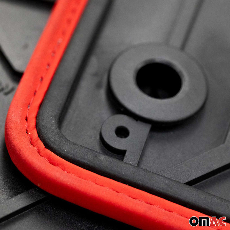 Tapis de Sol de Voiture pour Mazda 2 I 2002-2007 Caoutchouc Noir-Rogue 2Pcs