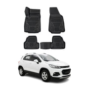 Tapis de sol pour Opel Mokka 1 2012-2019 Noir 3D en Caoutchouc TPE 4Pcs
