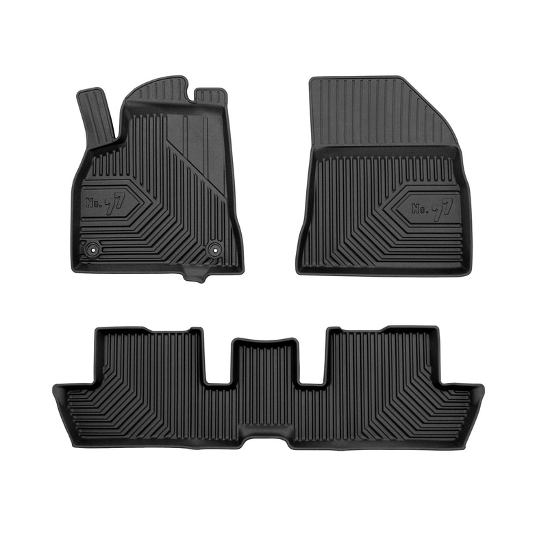 Tapis de Sol de Voiture pour Peugeot 3008 I 2009-2016 TPE Imperméable Noir 3Pcs